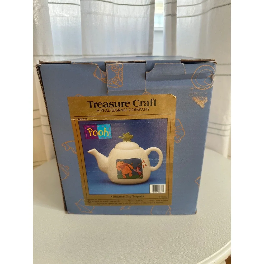 Treasure Craft Disney Winnie the Pooh‎ Blustery Day Teapot Pfaltzgraff